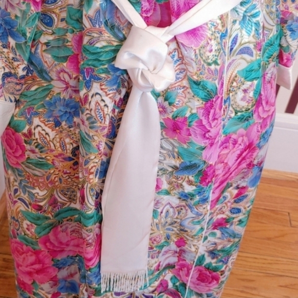 VICTORIA'S SECRET 80s Vintage Duster Robe Size Small - Picture 5 of 6